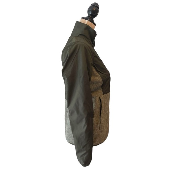 Marmot Tech Sweater Jacket in Dusty Olive Heather & Forest Night - Picture 9 of 15